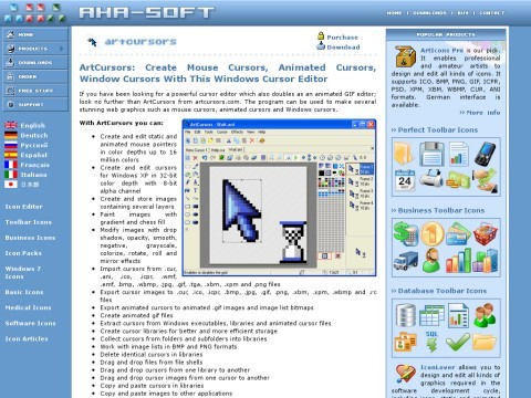 ArtCursors: Create Mouse Cursors, Animated Cursors, Window Cursors