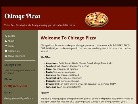 Vail Chicago Pizza