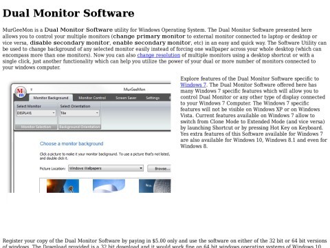 Dual Monitor Software