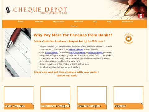 Cheque Depot | Order Canadian Business Cheques Online