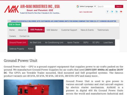 400Hz Ground Power Supply | Aircraft Ground Power Unit