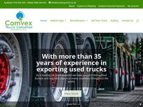 Used trucks exporter from UK to Africa