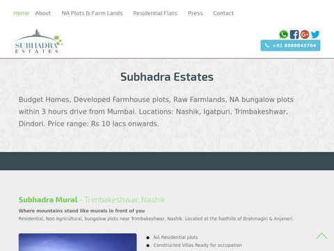 Builder and Land developer in Nashik | Subhadra Estates