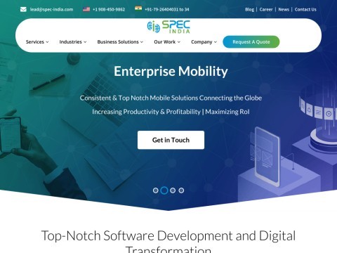 Custom Software Solutions | Enterprise Solutions | Mobile App Development Services - SPEC INDIA