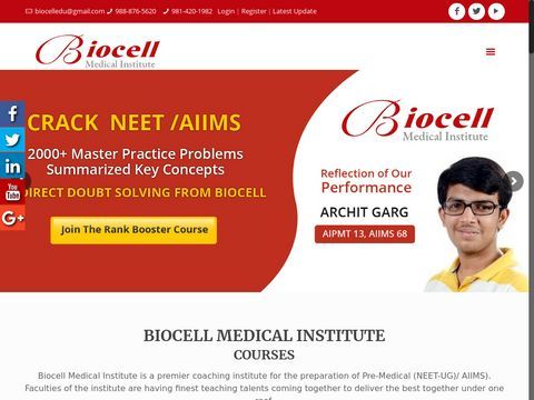 Top coaching centre for medical entrance exams