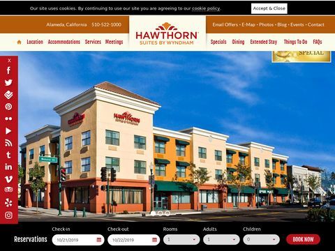 Hawthorn Suites Oakland/Alameda, California Hotel