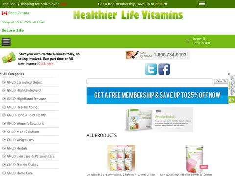 Healthier Life Vitamins, Supplements and Nutritionals