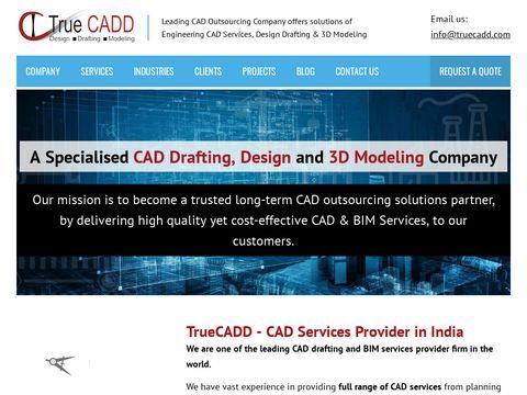 CAD Services India, AutoCAD Drafting, 3D Design Modeling | TrueCADD