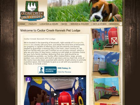 Cedar Creek Kennels Pet Lodge