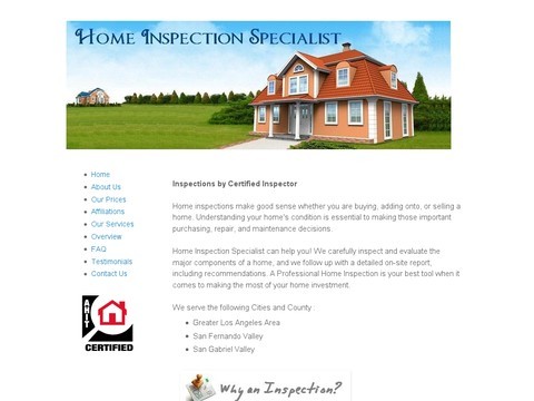 Home Inspection Specialist