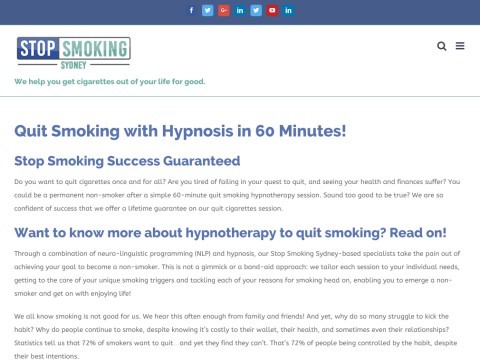 Stop Smoking Sydney : Quit Smoking in 60 Minutes