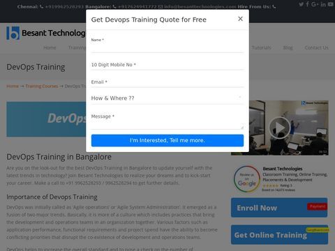 DevOps Training in Bangalore