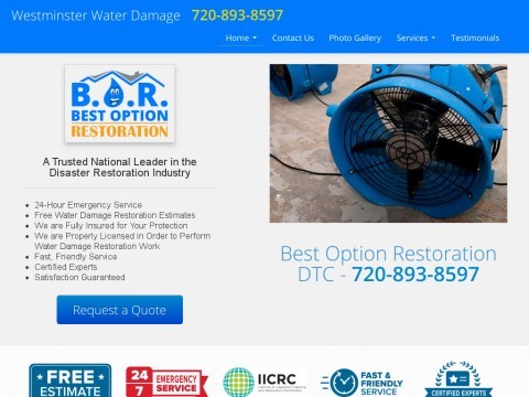 Westminster Water Damage Services