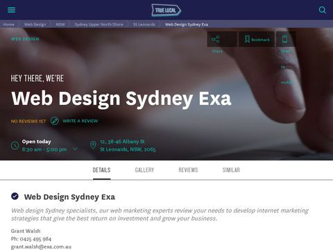 Web Design Sydney Exa