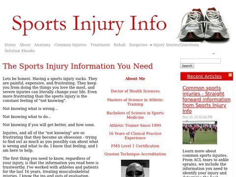 Sports Injury Info