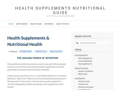 Nutritional Health Complete Guide