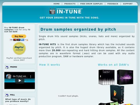 IN-TUNE - Drums organized by pitch