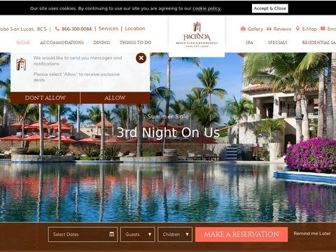 Cabo San Lucas, Mexico Hotel - Hacienda Beach Club & Residences
