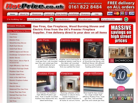 Gas Fires, Electric Fires & Woodburning Stoves - Hotprice.co.uk