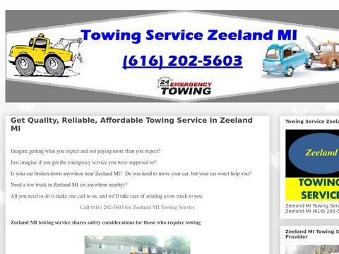 Towing Service Zeeland MI