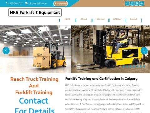 Forklift Truck Training in Calgary