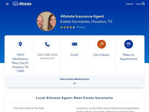 Allstate Insurance Agent Estela Sarmiento