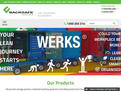 Materials Handling Equipment and Warehouse Storage Solutions - Backsafe Australia