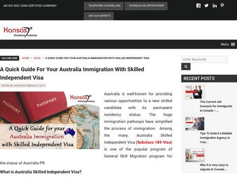 A Quick Guide for your Australia Immigration with Skilled Independent Visa
