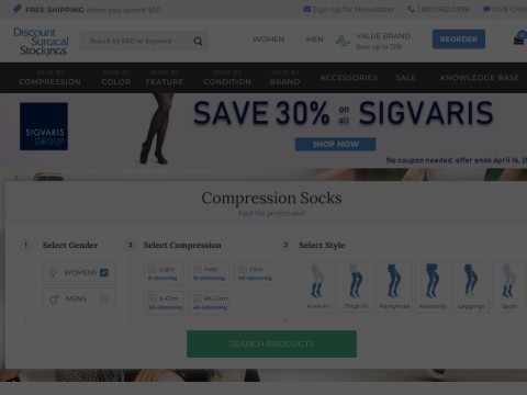 Compression Socks and Support Hose - DiscountSurgical.com