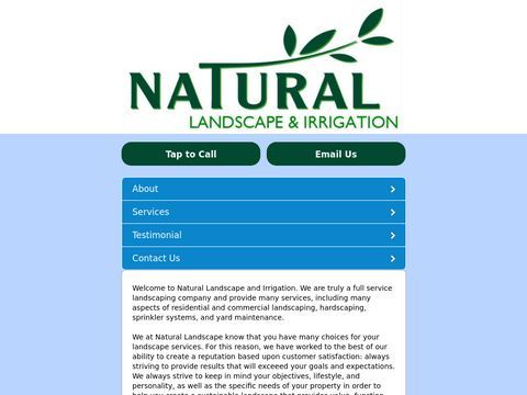 Natural Landscape and Irrigation - Serving the greater Portland Metropolitan Area, Oregon