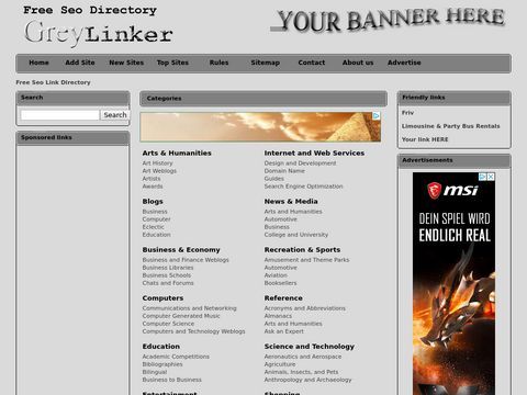 GreyLinker - Free Seo Link Directory