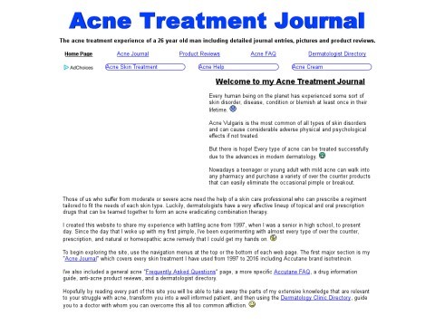 Acne Treatment Journal