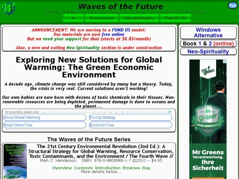 Waves of the Future -- The Environment, Climate Change, Rene