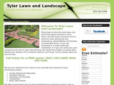 Superior lawn and landscaping services in the Tyler, TX area.