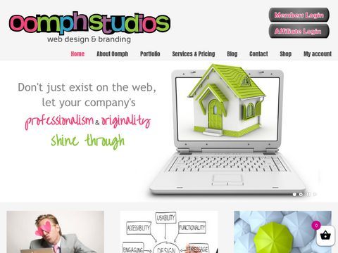 Oomph Studios Website Design & Branding 