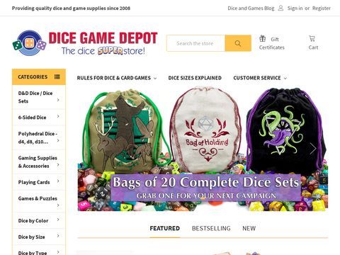 Dice Game Depot