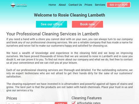 Rosie Cleaning Lambeth