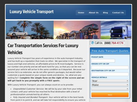 Luxury Vehicle Transport