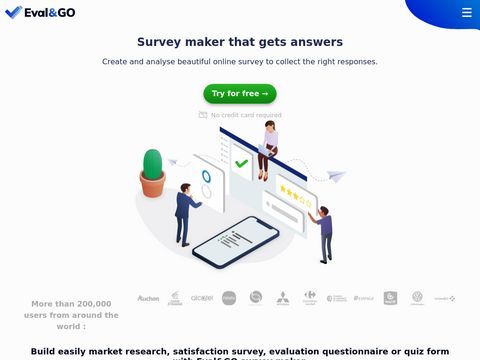 Eval&go Online survey software, questionnaire tool