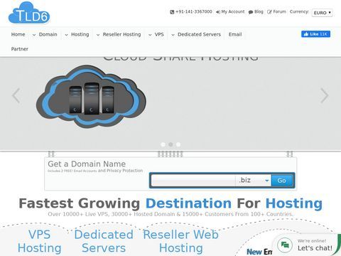 Web Hosting, VPS, Dedicated Servers & Register Domains- TLD6