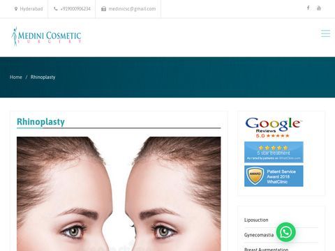 Rhinoplasty surgery