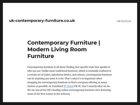 UK Contemporary Furniture