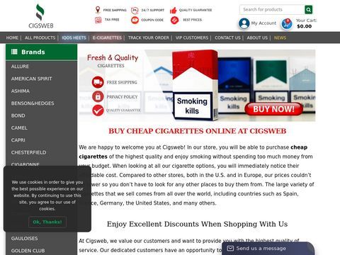 Cigsweb | Cheap Cigarettes Online | Marlboro Cigar