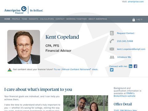 Kent Copeland - Ameriprise Financial Services, Inc.