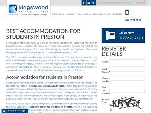 Kingswood Properties - Accommodation For Students in Preston