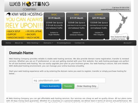 Web Hosting Company
