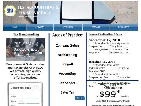 H.S. Accounting & Tax Service,CPA PLLC