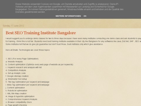 Seo Classes in Banglore