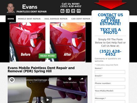 Evans Mobile Paintless Dent Repair