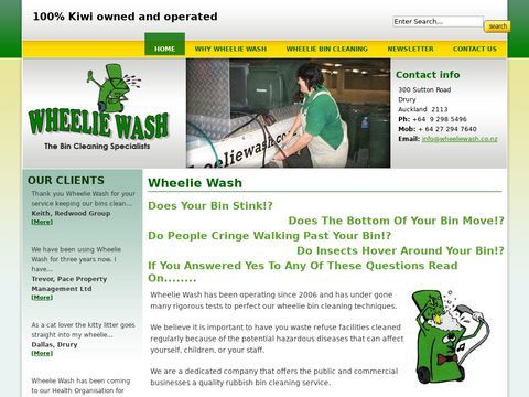 Wheelie Wash | Cleaning Specialists | Drury, New Zealand